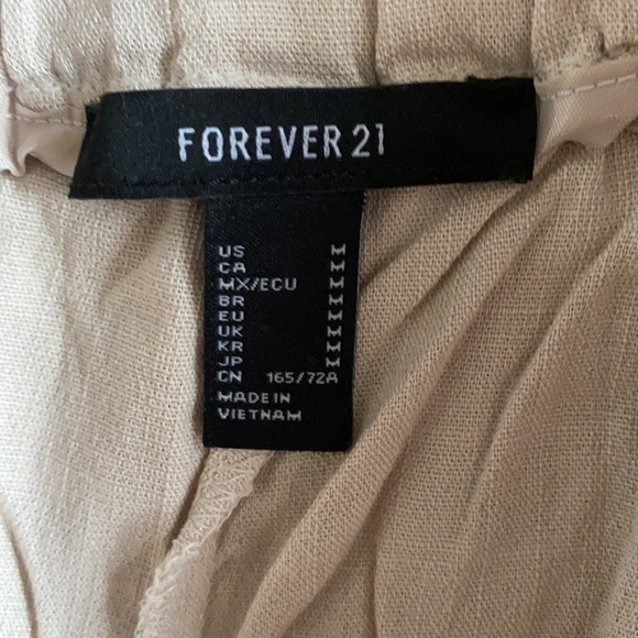 Off white brand new forever 21 pants size m NWT - Picture 2 of 3